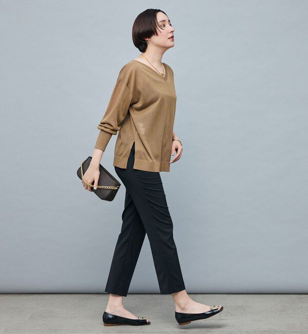 NOLLEY'S sophi「イタリー糸ラメシアー2WAYプルオーバーニット」|ニット・セーター|