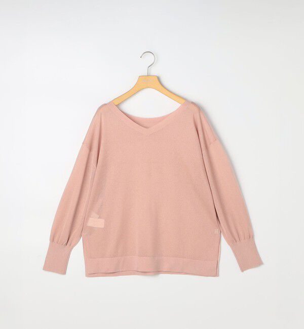 NOLLEY'S sophi「イタリー糸ラメシアー2WAYプルオーバーニット」|ニット・セーター|