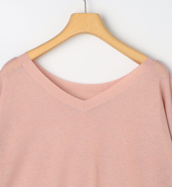 NOLLEY'S sophi「イタリー糸ラメシアー2WAYプルオーバーニット」|ニット・セーター|