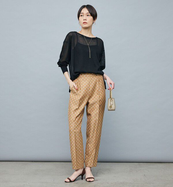 NOLLEY'S sophi「イタリー糸ラメシアー2WAYプルオーバーニット」|ニット・セーター|