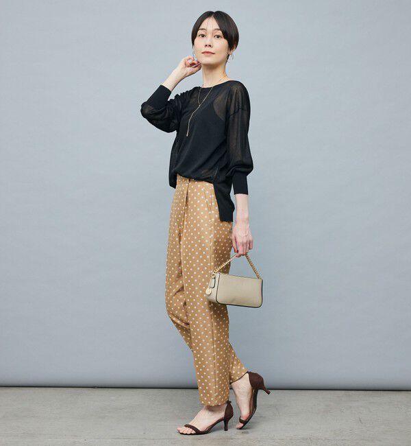 NOLLEY'S sophi「イタリー糸ラメシアー2WAYプルオーバーニット」|ニット・セーター|