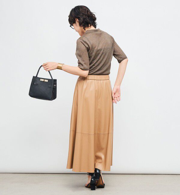 NOLLEY'S sophi「《手洗い可能》ワイドリブシアーポロ衿カーディガン」|カーディガン|