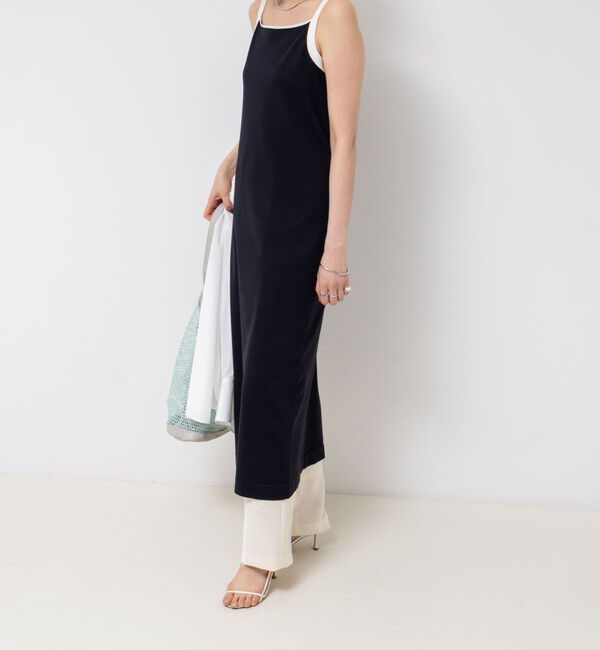 NOLLEY'S sophi「《手洗い可能》配色ニットロングキャミワンピース」|ワンピース|