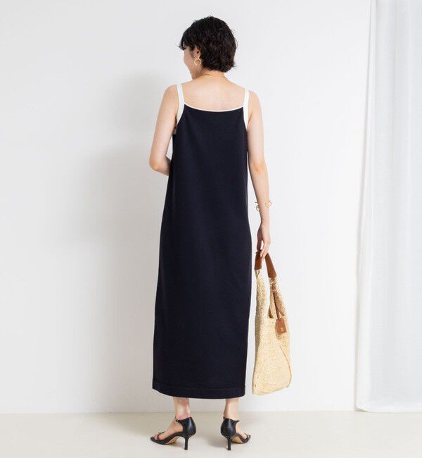 NOLLEY'S sophi「《手洗い可能》配色ニットロングキャミワンピース」|ワンピース|
