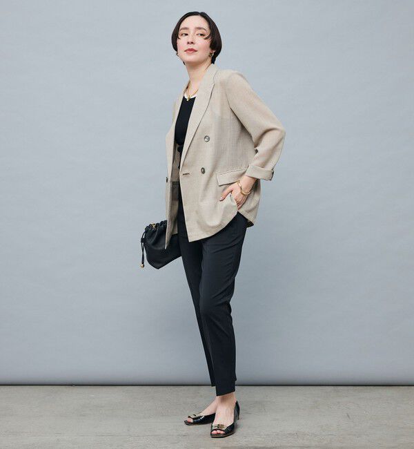 NOLLEY'S sophi「ウォッシャブルボイルシアーダブルジャケット」|テーラードジャケット|