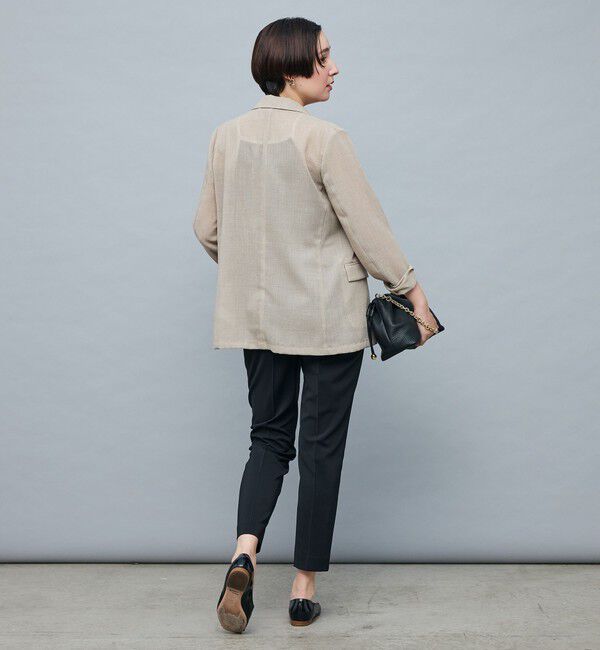NOLLEY'S sophi「ウォッシャブルボイルシアーダブルジャケット」|テーラードジャケット|