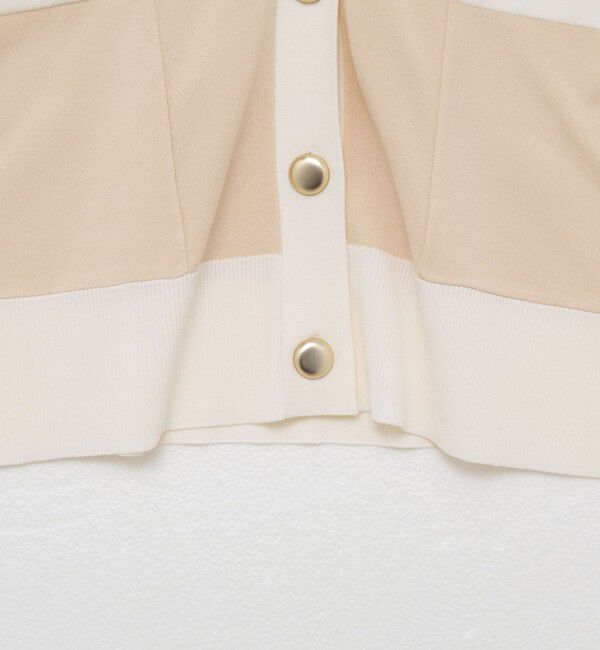 NOLLEY'S sophi「《手洗い可能》マルチファンクション配色Vネックカーディガン」|カーディガン|