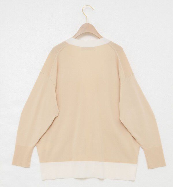 NOLLEY'S sophi「《手洗い可能》マルチファンクション配色Vネックカーディガン」|カーディガン|