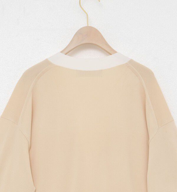 NOLLEY'S sophi「《手洗い可能》マルチファンクション配色Vネックカーディガン」|カーディガン|