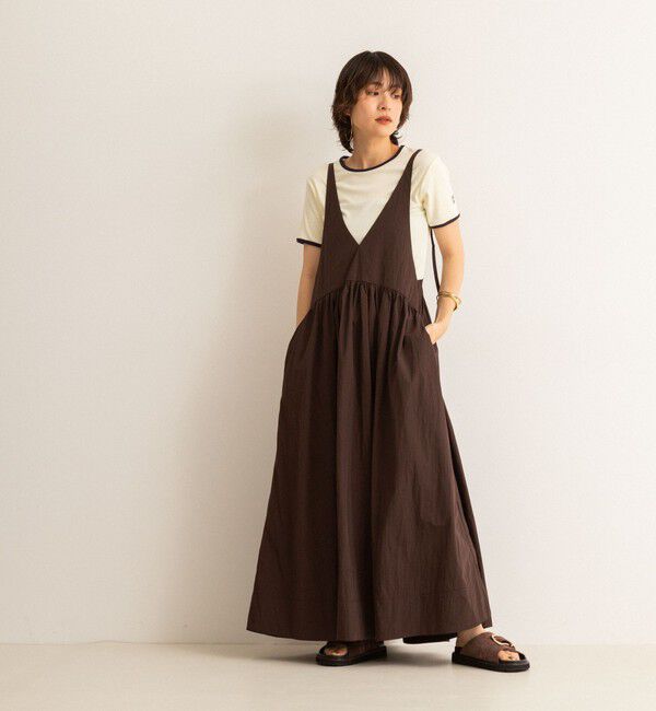 MAQWEL「【追加】【MAQWEL/マクウェル】ソフトタフタワンピース」|ワンピース|