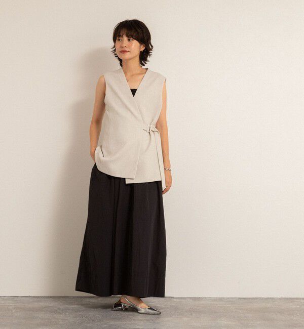 MAQWEL「【追加】【MAQWEL/マクウェル】ソフトタフタワンピース」|ワンピース|