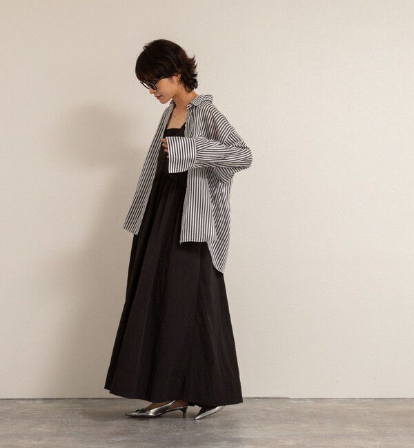 MAQWEL「【追加】【MAQWEL/マクウェル】ソフトタフタワンピース」|ワンピース|