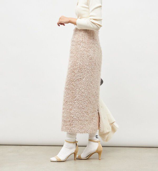 NOLLEY'S sophi「《セットアップ対応》ウォッシャブルフェザーチュールタイトスカート」|タイト|