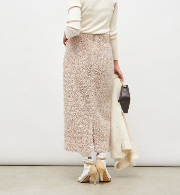 NOLLEY'S sophi「《セットアップ対応》ウォッシャブルフェザーチュールタイトスカート」|タイト|