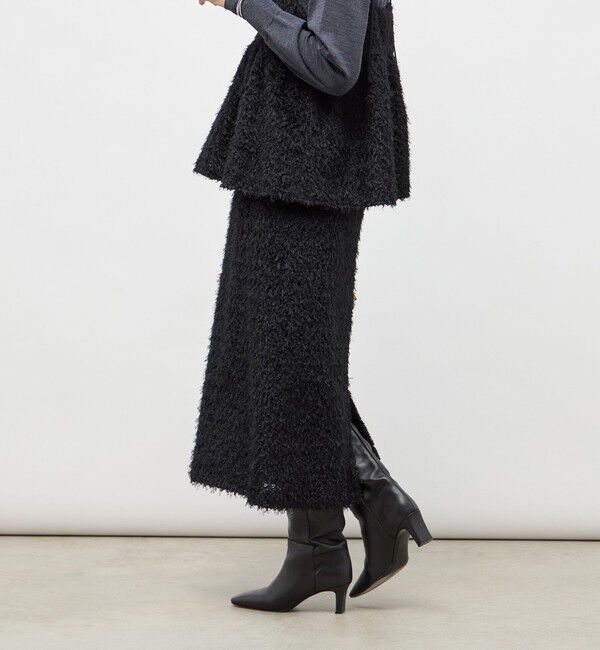 NOLLEY'S sophi「《セットアップ対応》ウォッシャブルフェザーチュールタイトスカート」|タイト|