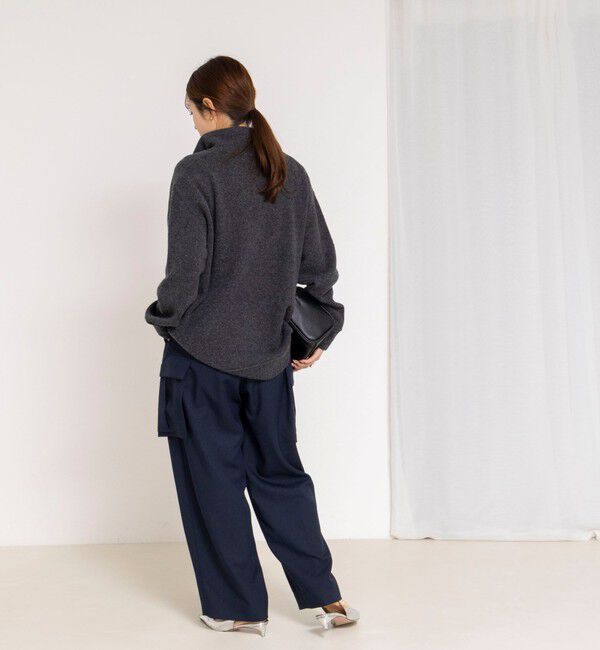 Rie Miller「《手洗い可能》ハーフZIPプルオーバー」|ニット・セーター|