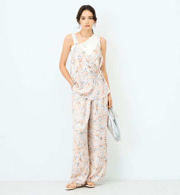 NOLLEY'S sophi「ウォッシャブルブラープリントキャミブラウス」|キャミソール|