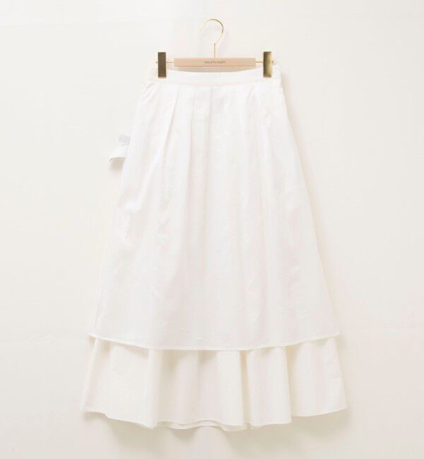 NOLLEY'S sophi「ウォッシャブルタフタタックフレアロングスカート」|スカート|