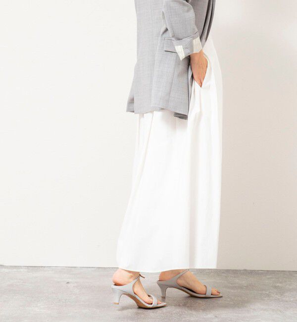 NOLLEY'S sophi「ウォッシャブルタフタタックフレアロングスカート」|スカート|