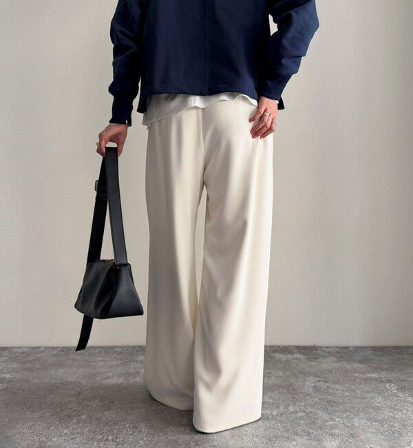 fredy emue「【累計販売数4万本突破！】とろみツイルストレートイージーパンツ」|チノ|