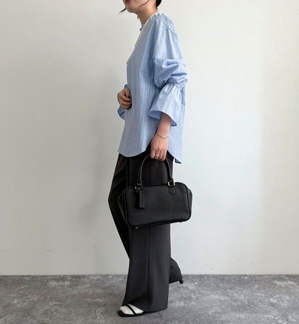 fredy emue「袖フレアストライプシャツ」|シャツ・ブラウス|