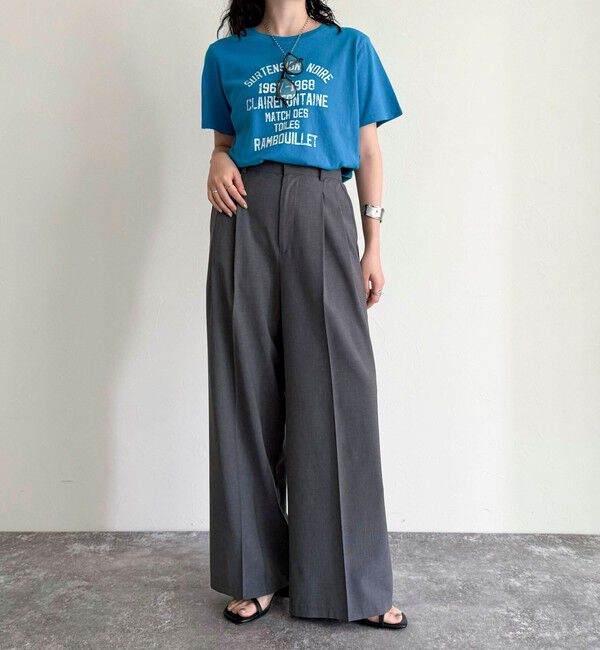 fredy emue「ヴィンテージライクピグメントTシャツ」|Tシャツ・カットソー|