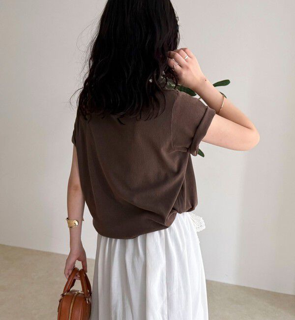 fredy emue「ヴィンテージライクピグメントTシャツ」|Tシャツ・カットソー|