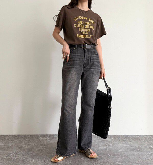 fredy emue「ヴィンテージライクピグメントTシャツ」|Tシャツ・カットソー|