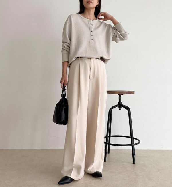 fredy emue「2WAYヘンリーラメプルオーバー」|Tシャツ・カットソー|