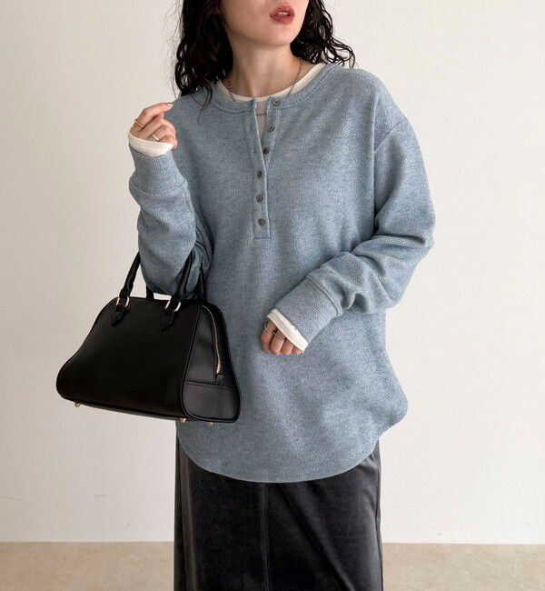 fredy emue「2WAYヘンリーラメプルオーバー」|Tシャツ・カットソー|