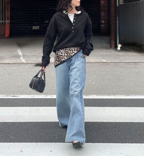 fredy emue「2WAYヘンリーラメプルオーバー」|Tシャツ・カットソー|