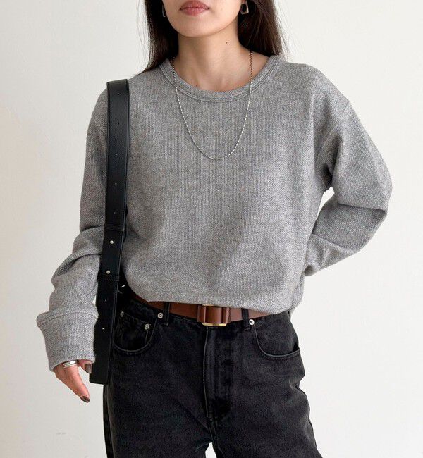 fredy emue「2WAYヘンリーラメプルオーバー」|Tシャツ・カットソー|