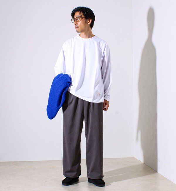 GLOSTER「【MARUDE COTTON】ロープ刺繍Ｔ ロングスリーブ」|Tシャツ・カットソー|