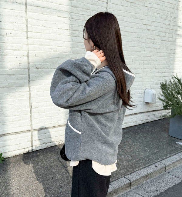 fredy emue「フード付きフリースアノラック」|スウェット・ジャージ|