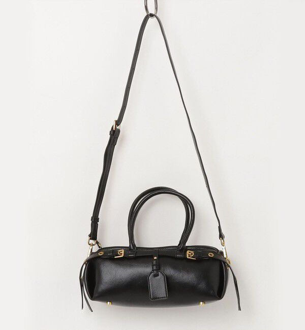 fredy emue「ダブルベルトスリムボストンバッグ」|ショルダー・メッセンジャー|