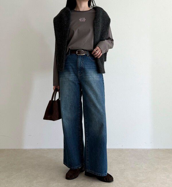 fredy emue「ワンポイント刺繍ロゴロンTシャツ」|Tシャツ・カットソー|