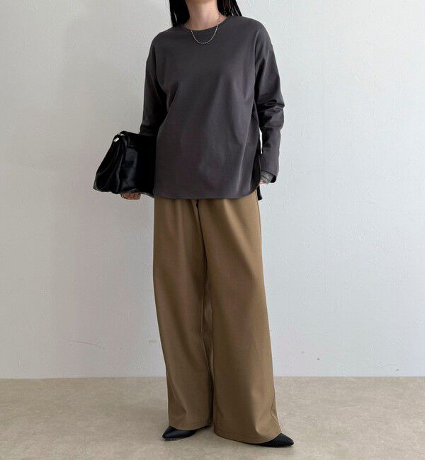 fredy emue「スムースラウンドヘムロンTシャツ」|Tシャツ・カットソー|