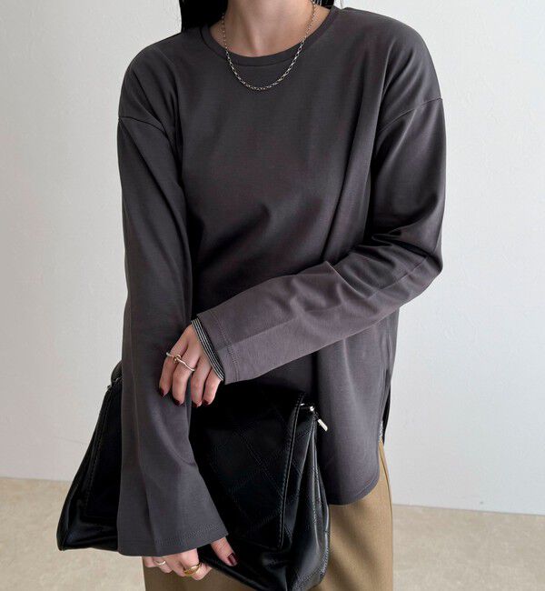 fredy emue「スムースラウンドヘムロンTシャツ」|Tシャツ・カットソー|