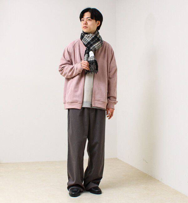 GLOSTER「【カシミヤブレンド】ウールリバーシブルチェックマフラー」|マフラー|