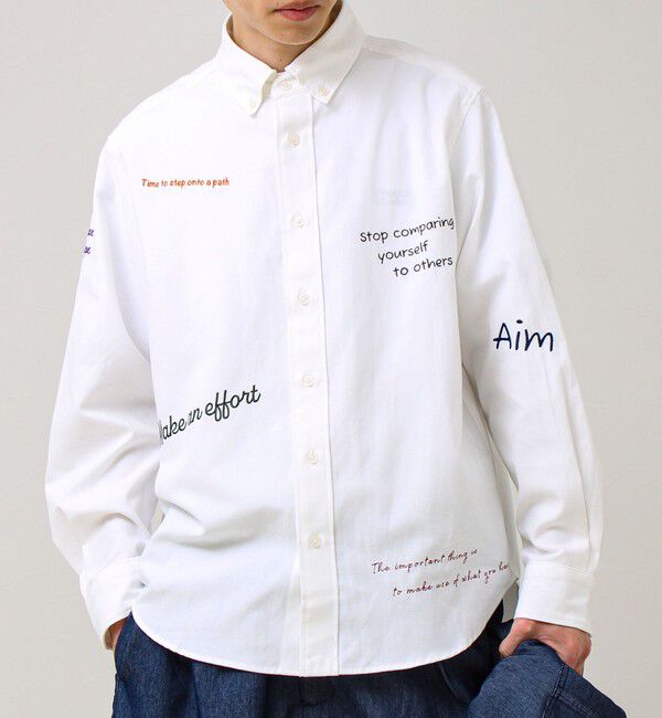 GLOSTER「【気分を上げるフレーズ】ポジティブメッセージシャツ パート2」|シャツ・ブラウス|