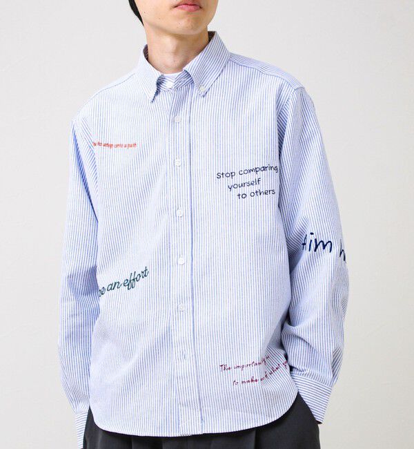 GLOSTER「【気分を上げるフレーズ】ポジティブメッセージシャツ パート2」|シャツ・ブラウス|