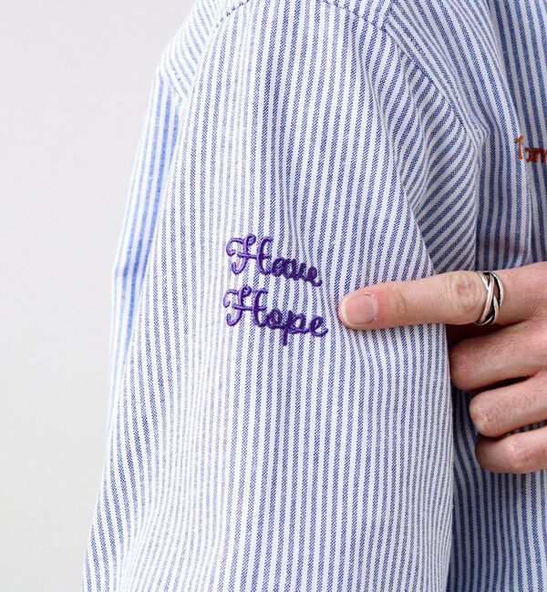 GLOSTER「【気分を上げるフレーズ】ポジティブメッセージシャツ パート2」|シャツ・ブラウス|