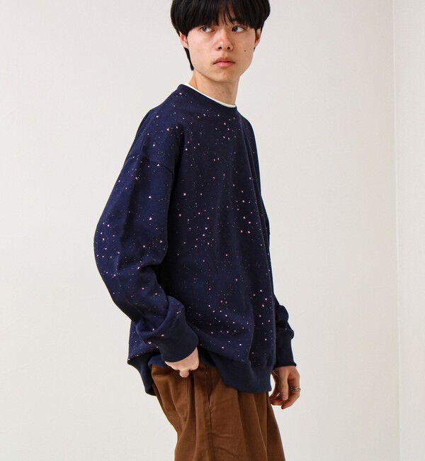 GLOSTER「星穴ネップボンディング クルーネックスウェット」|スウェット・ジャージ|