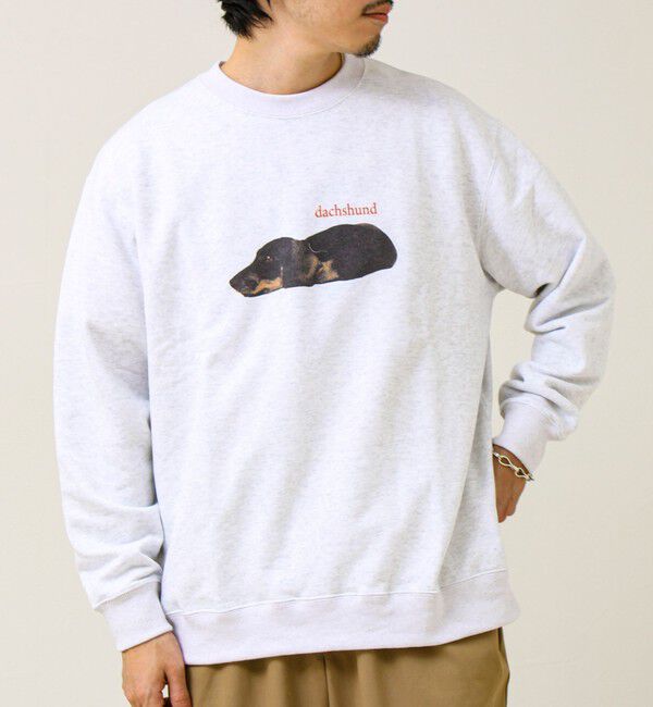 GLOSTER「【MY PET】クルーネックプリントスウェット」|スウェット・ジャージ|