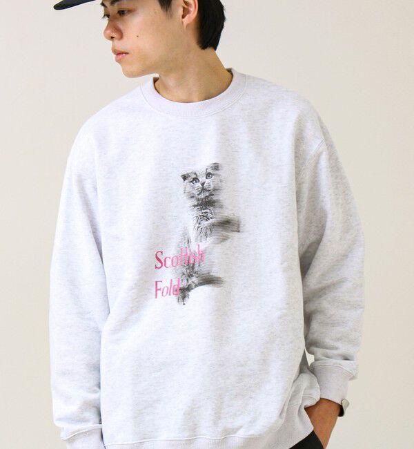 GLOSTER「【MY PET】クルーネックプリントスウェット」|スウェット・ジャージ|