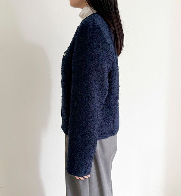 fredy emue「ノーカラーツィードジャケット」|ノーカラージャケット|