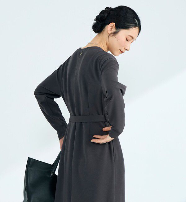 fredy emue「ジョーゼットベルト付きワンピース」|ワンピース|