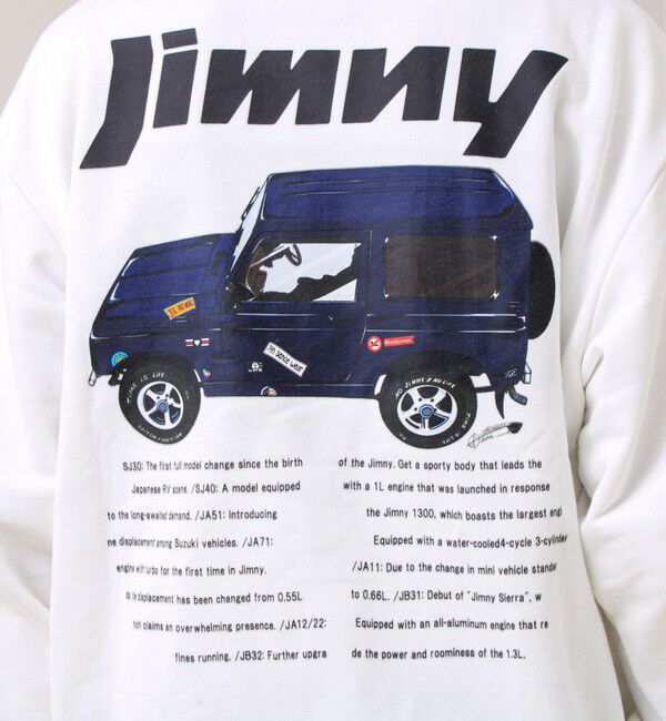 GLOSTER「【ロングセラーコラボ】ジムニー&times;GLOSTER Suzuki Jimny 裏毛プリントスウェット」|スウェット・ジャージ|