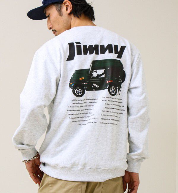 GLOSTER「【ロングセラーコラボ】ジムニー&times;GLOSTER Suzuki Jimny 裏毛プリントスウェット」|スウェット・ジャージ|