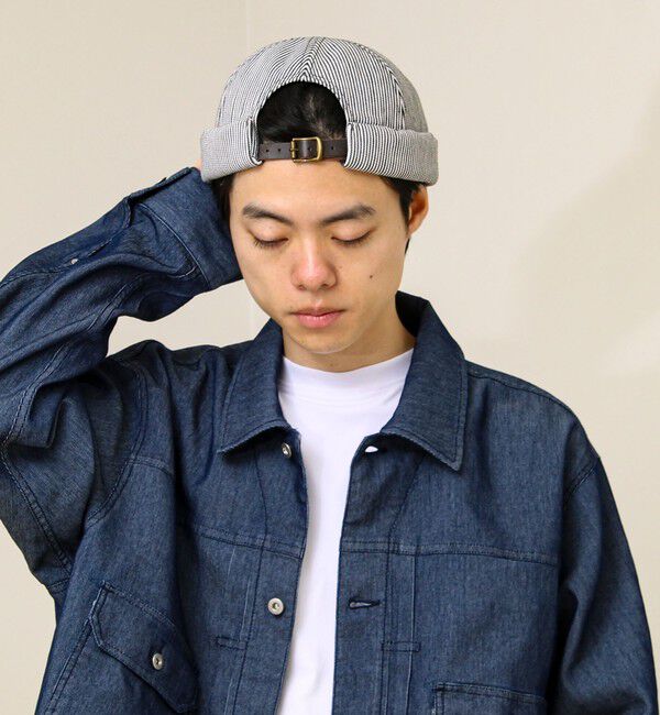 GLOSTER「DENIM /HICKORY ROLL CAP フィッシャーマンキャップ」|キャップ・キャスケット|